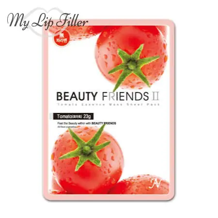 Paquete de hojas de máscara de esencia de tomate Beauty Friends II - My Lip Filler