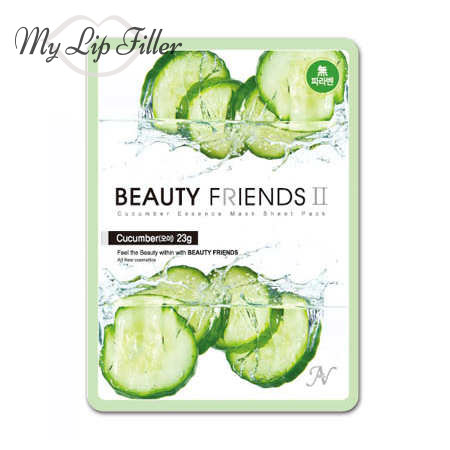 Paquete de hojas de máscara de esencia de pepino de Beauty Friends II - My Lip Filler