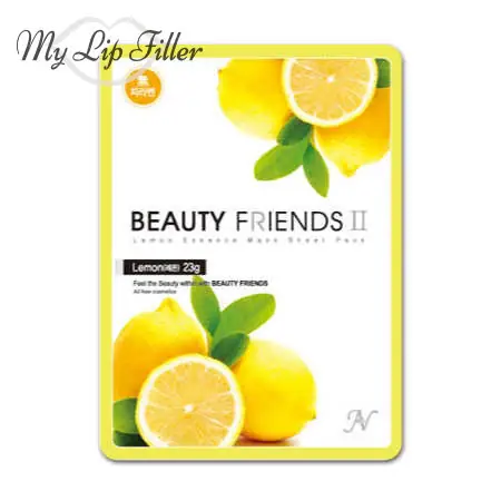 Beauty Friends II حزمة ورقية من قناع خلاصة الليمون - حشو الشفاه الخاص بي