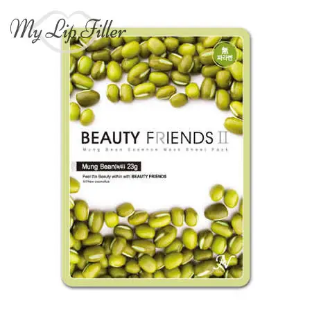 Beauty Friends II Mung Bean Essence Mask Sheet Pack - My Lip Filler
