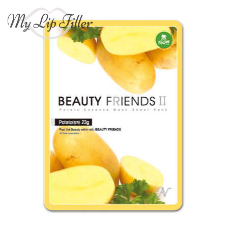 Beauty Friends II حزمة ورقية من قناع البطاطس - حشو الشفاه الخاص بي