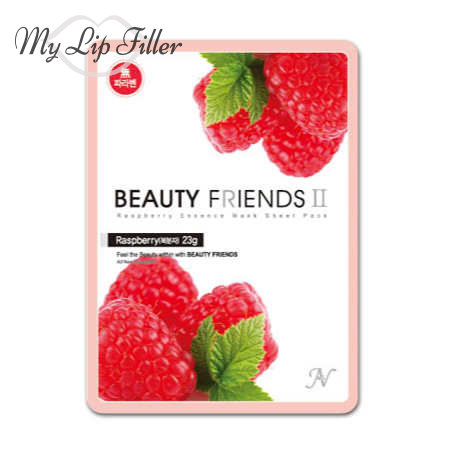 Paquete de hojas de máscara de esencia de frambuesa Beauty Friends II - My Lip Filler
