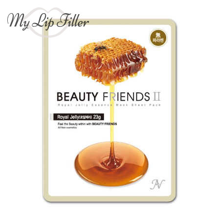 Paquete de hojas de mascarilla con esencia de jalea real Beauty Friends II - My Lip Filler