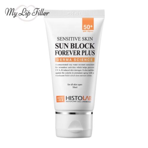Derma Science واقي الشمس للبشرة الحساسة إلى الأبد بلس (SPF 50+/PA+++) - حشو الشفاه الخاص بي