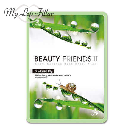 حزمة ورقية من قناع الحلزون Beauty Friends II - حشو الشفاه الخاص بي