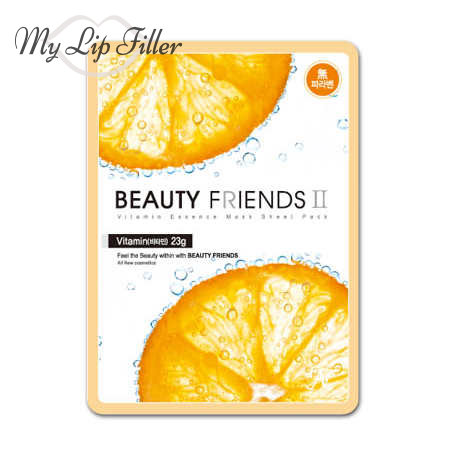 Paquete de hojas de máscara de esencia de vitamina II de Beauty Friends - My Lip Filler