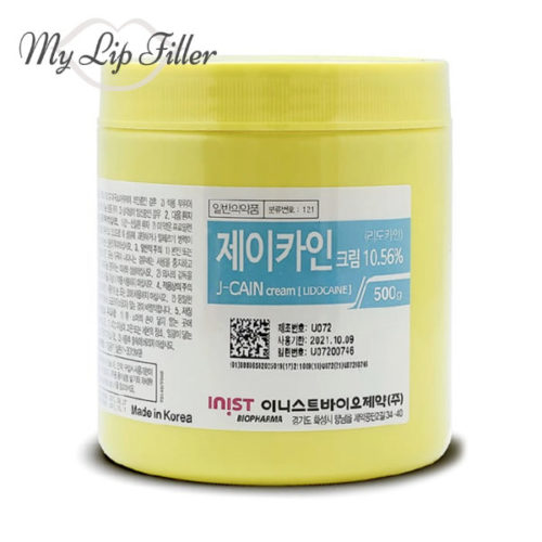 J-cain Lidocaine Cream 10.56% (500g) - My Lip Filler