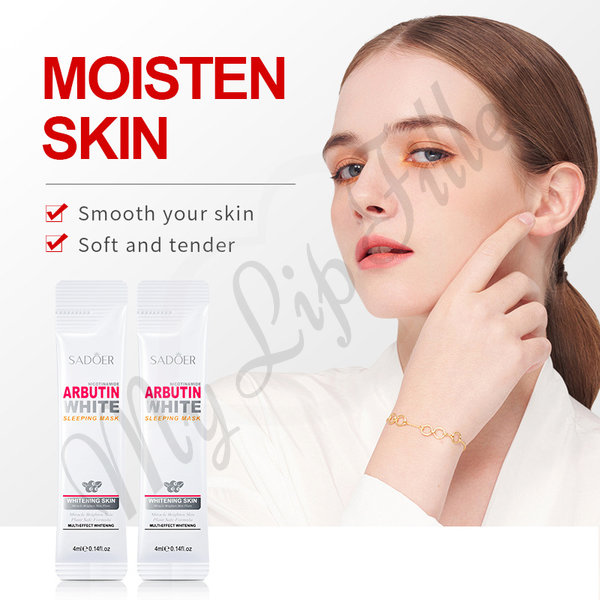 قناع النوم الأبيض من سادوِر نيكوتيناميد أربوتين من موقع mylipfiller.com - الصورة 2 قناع النوم الأبيض من سادوير نيكوتيناميد أربوتين - حشو الشفاه - الصورة 2