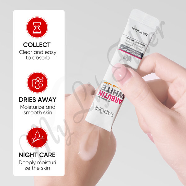 قناع النوم الأبيض بالنيكوتيناميد والأربوتين من سادويير، متوفر على موقع mylipfiller.com - الصورة رقم 5 قناع النوم الأبيض من سادوير نيكوتيناميد أربوتين - حشو الشفاه - الصورة 5