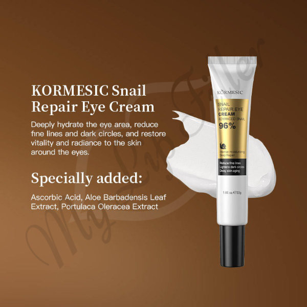 Kormesic Snail Repair Eye Cream by mylipfiller.com - photo 3 Kormesic Snail Repair Eye Cream - My Lip Filler - photo 3